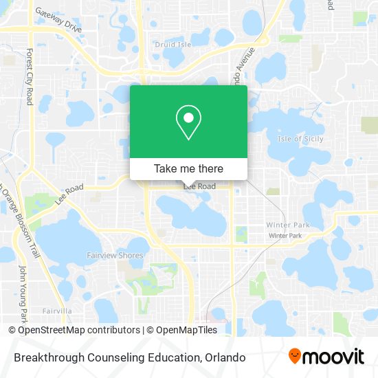 Breakthrough Counseling Education map