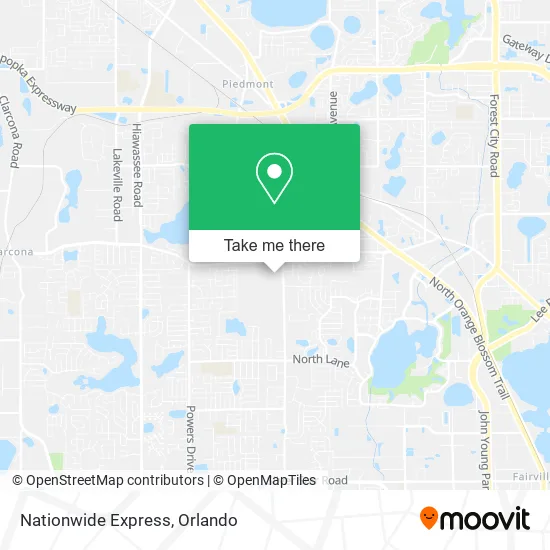 Nationwide Express map