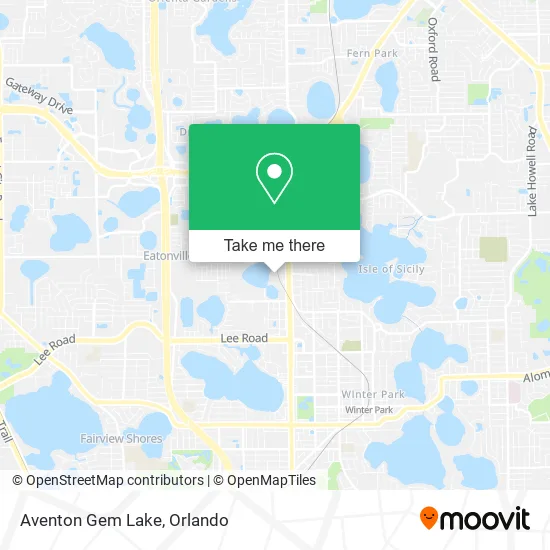 Aventon Gem Lake map