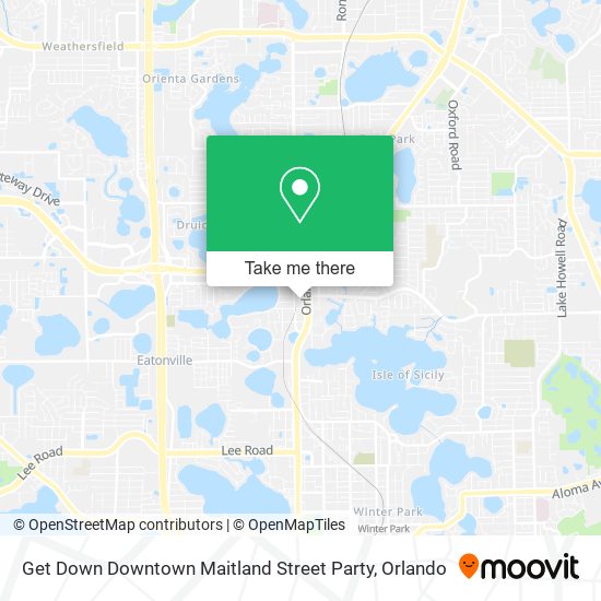 Get Down Downtown Maitland Street Party map