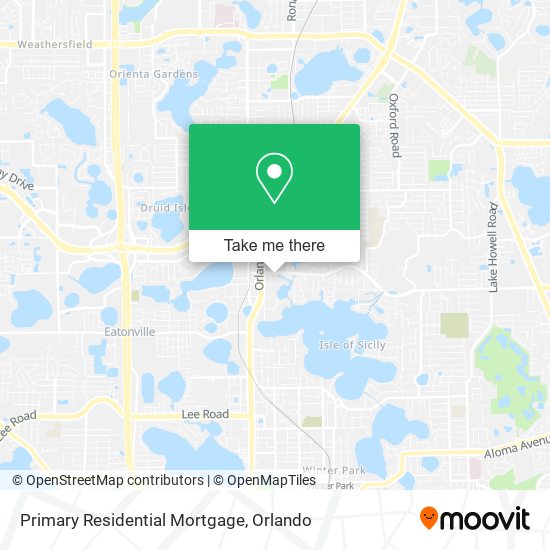 Primary Residential Mortgage map