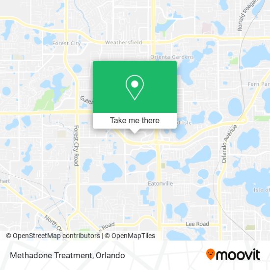 Methadone Treatment map