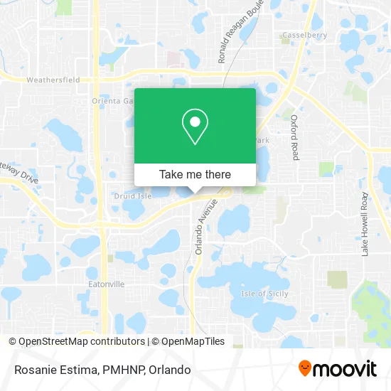 Rosanie Estima, PMHNP map