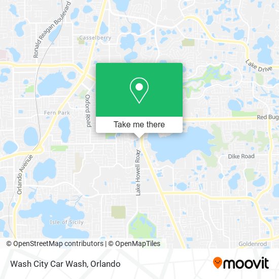 Mapa de Wash City Car Wash