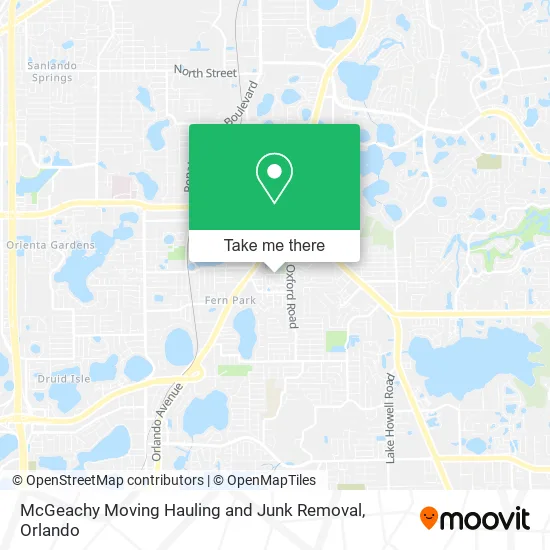 McGeachy Moving Hauling and Junk Removal map