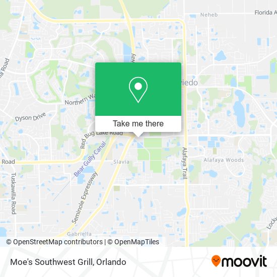 Mapa de Moe's Southwest Grill