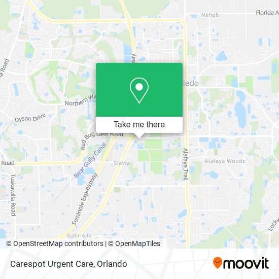 Mapa de Carespot Urgent Care