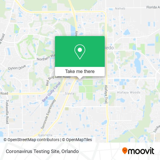 Mapa de Coronavirus Testing Site