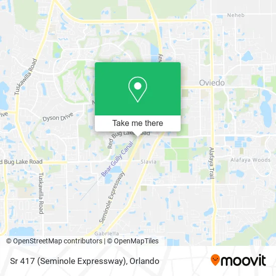 Sr 417 (Seminole Expressway) map