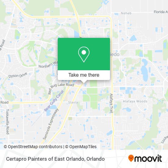 Certapro Painters of East Orlando map