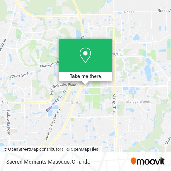 Sacred Moments Massage map