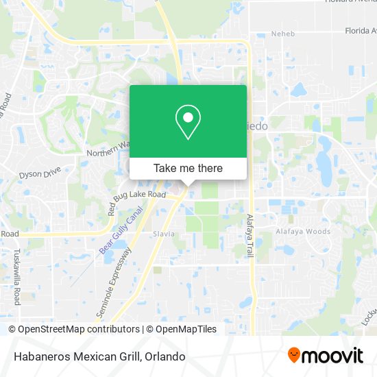 Habaneros Mexican Grill map
