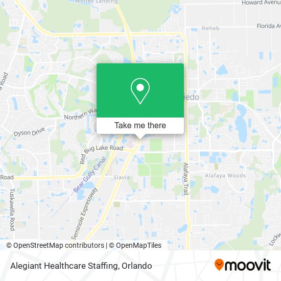 Mapa de Alegiant Healthcare Staffing