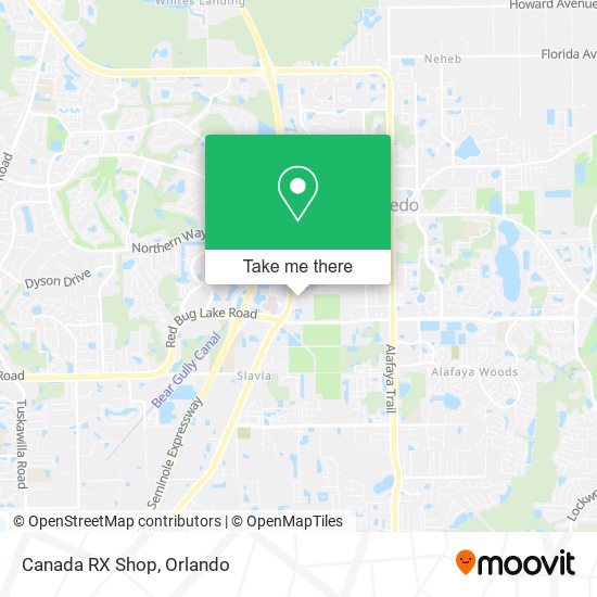 Canada RX Shop map