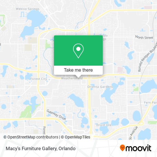 Mapa de Macy's Furniture Gallery