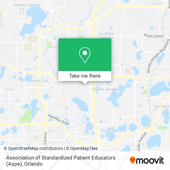 Association of Standardized Patient Educators (Aspe) map