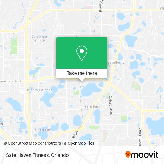 Mapa de Safe Haven Fitness