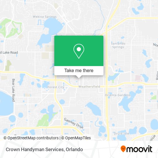 Mapa de Crown Handyman Services