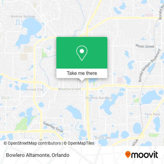 Bowlero Altamonte map