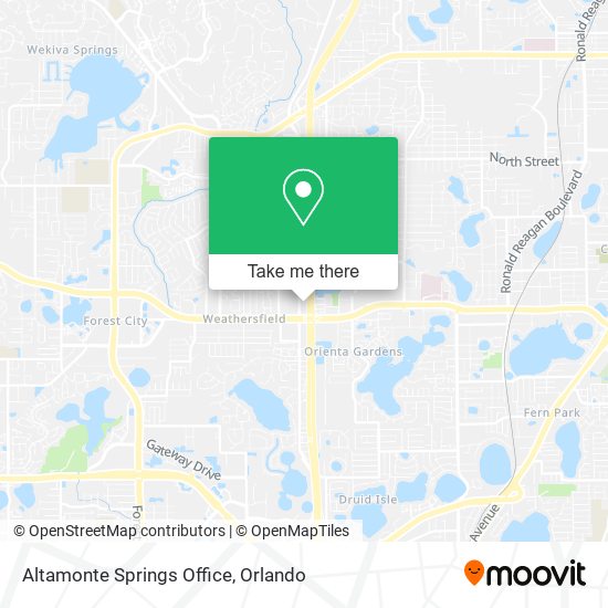 Altamonte Springs Office map