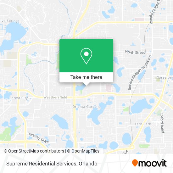 Supreme Residential Services map