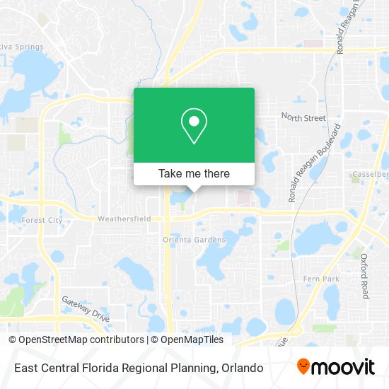 East Central Florida Regional Planning map