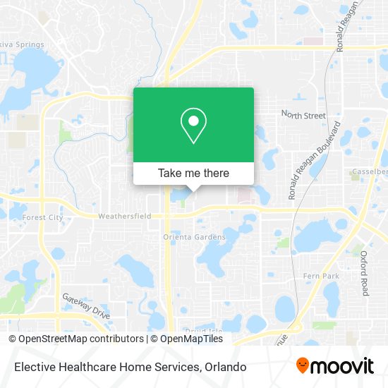 Elective Healthcare Home Services map