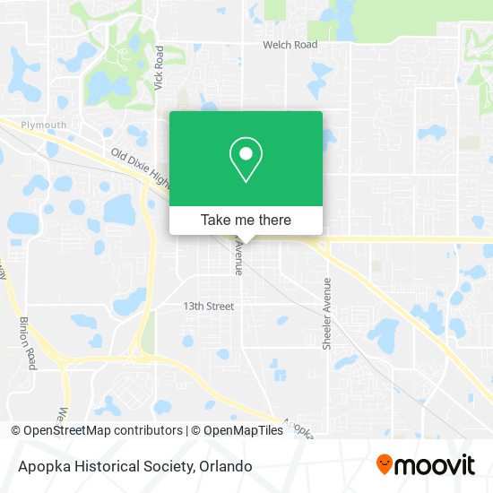 Apopka Historical Society map