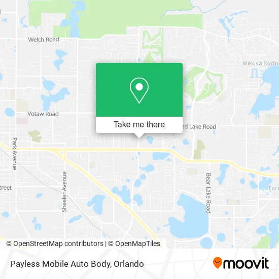 Payless Mobile Auto Body map