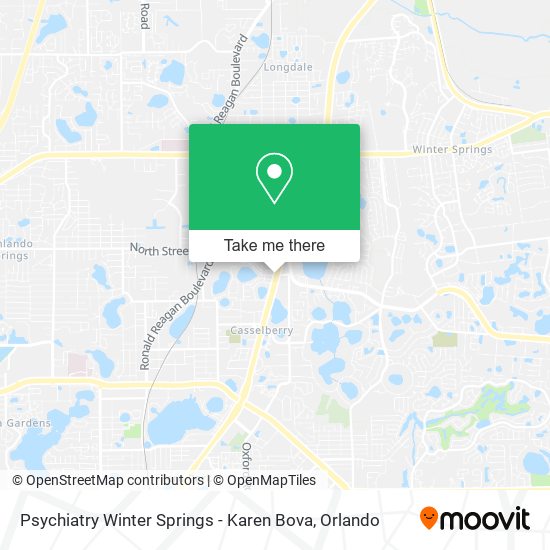 Mapa de Psychiatry Winter Springs - Karen Bova