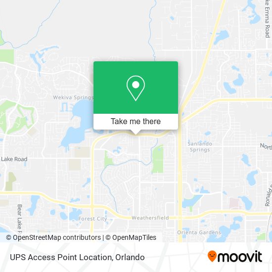 Mapa de UPS Access Point Location