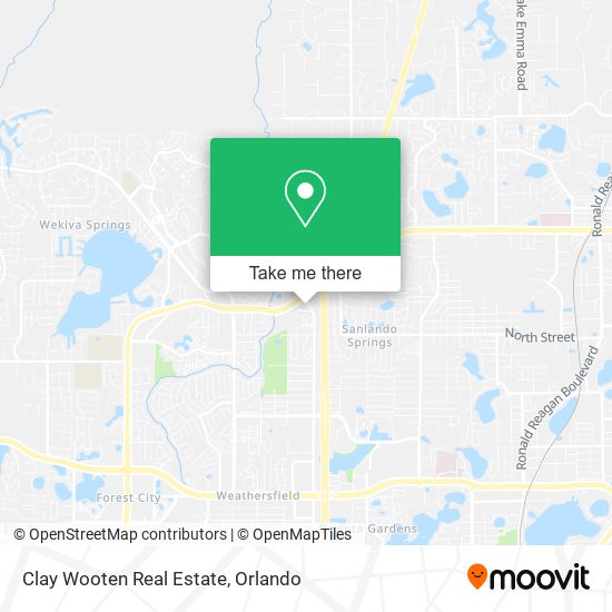 Clay Wooten Real Estate map