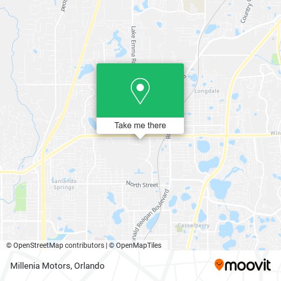 Millenia Motors map