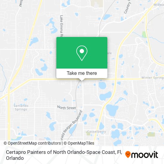 Mapa de Certapro Painters of North Orlando-Space Coast, Fl