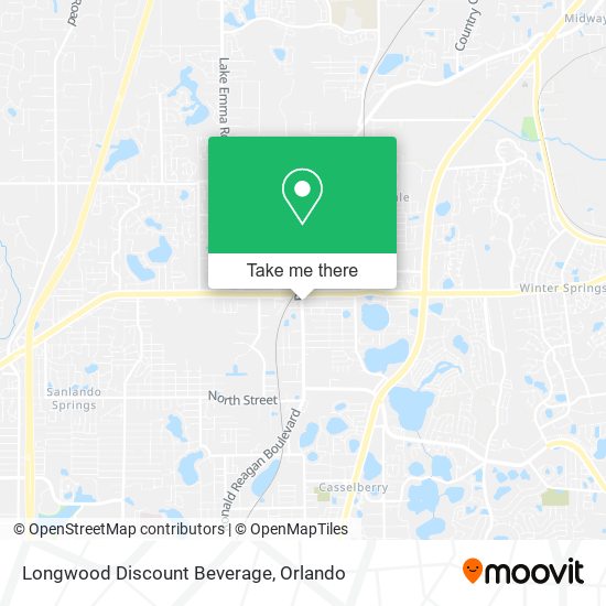 Longwood Discount Beverage map