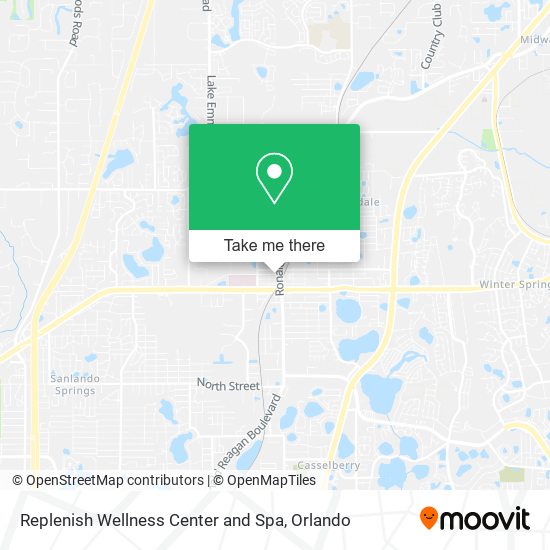 Replenish Wellness Center and Spa map