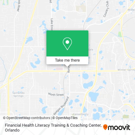 Financial Health Literacy Training & Coaching Center map