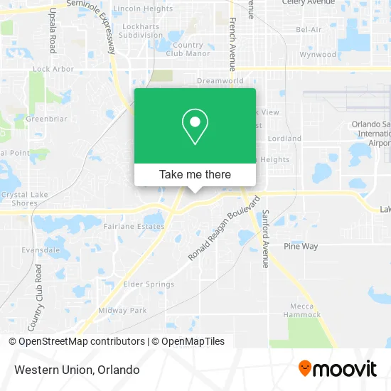 Western Union map