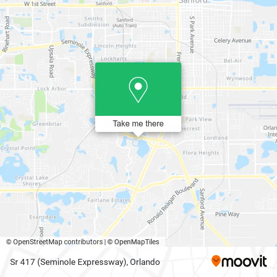Mapa de Sr 417 (Seminole Expressway)