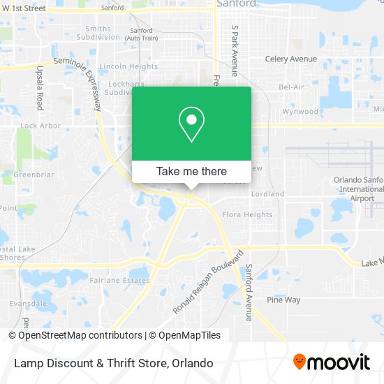 Mapa de Lamp Discount & Thrift Store