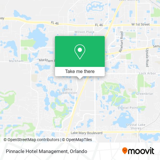 Pinnacle Hotel Management map