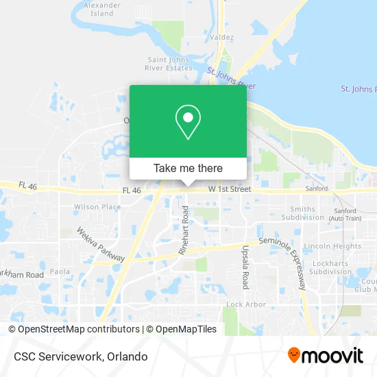 Mapa de CSC Servicework