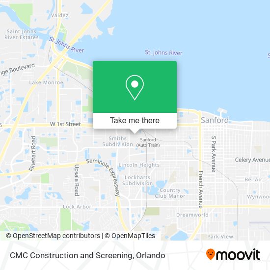 CMC Construction and Screening map