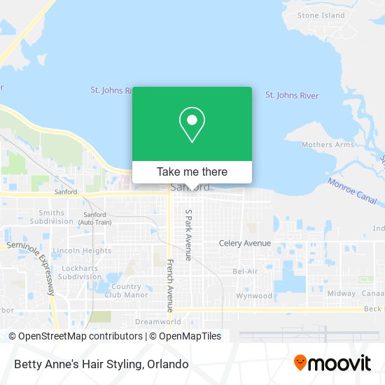 Betty Anne's Hair Styling map