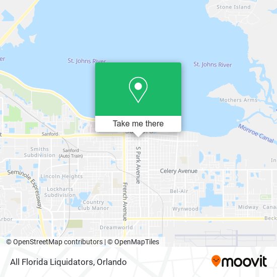 All Florida Liquidators map