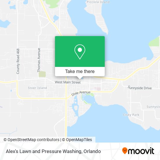Alex's Lawn and Pressure Washing map