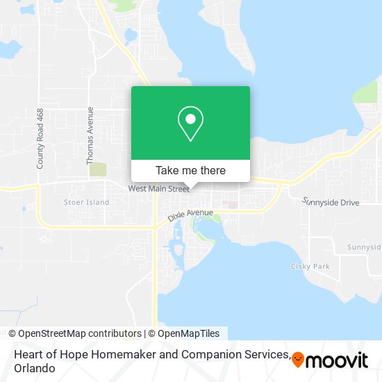 Heart of Hope Homemaker and Companion Services map