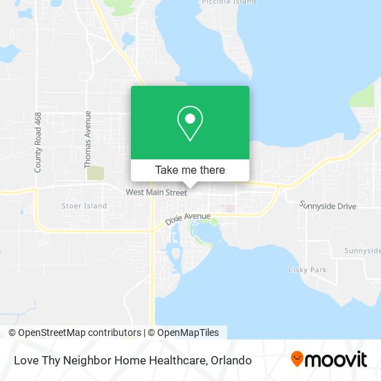 Love Thy Neighbor Home Healthcare map