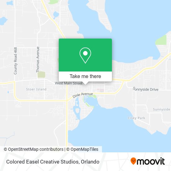 Colored Easel Creative Studios map