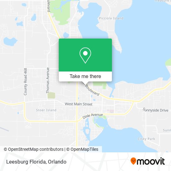 Leesburg Florida map